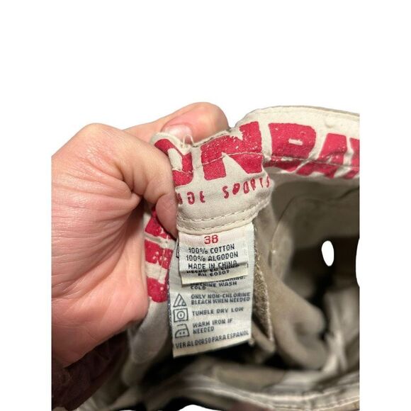 Union Bay Tan Cargo Shorts Men's Size 38 Pockets Utility Neutral Closet Staple - Picture 5 of 8